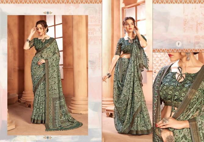Ynf Divyana Cotton Digital Printed Exclusive Wear Cotton Designer Saree Collection